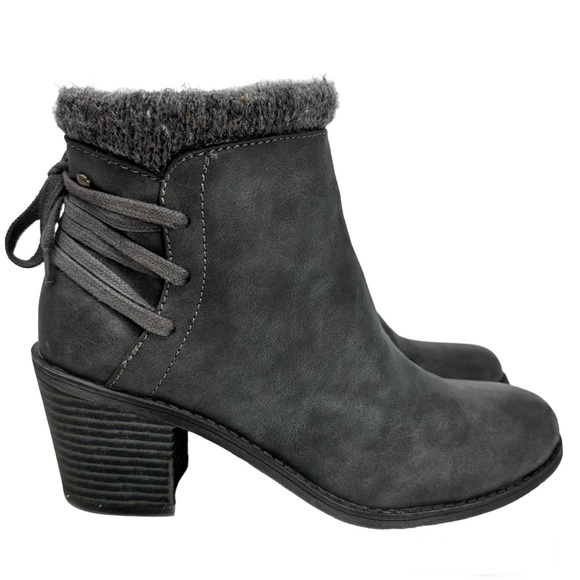 Roxy Dakota Heeled Ankle Booties Dark Gray - Picture 5 of 14